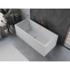 Mexen Vigo cada freestanding 178,5 x 80 cm, alb, drenaj aur roz - 51251788000-60