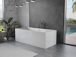 Mexen Vigo cadafreestanding 178,5 x 80 cm, alb, evacuare gun metal - 51251788000-95