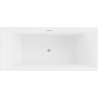 Mexen Vigo cadașă liberă 178,5 x 80 cm, alb/negru, supapă cromată - 51251788075-01