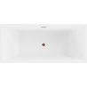 Cadă autoportantă Mexen Vigo 178,5 x 80 cm, alb/negru, aur roz - 51251788075-60