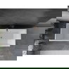 Mexen Vigo cadă liberă 178,5 x 80 cm, alb/negru, scurgere din cupru periat - 51251788075-65
