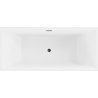 Cada o cadă freestanding Mexen Vigo 178,5 x 80 cm, alb/negru, cu preaplin negru - 51251788075-70