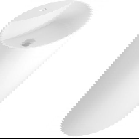 Mexen Ajax-02 szabadon álló mosdó konglomerátumból 45 x 45 cm, fehér matt - 26514500