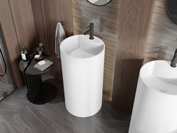 Mexen Ajax-02 lavoar freestanding din piatră compozită 45 x 45 cm, alb mat - 26514500