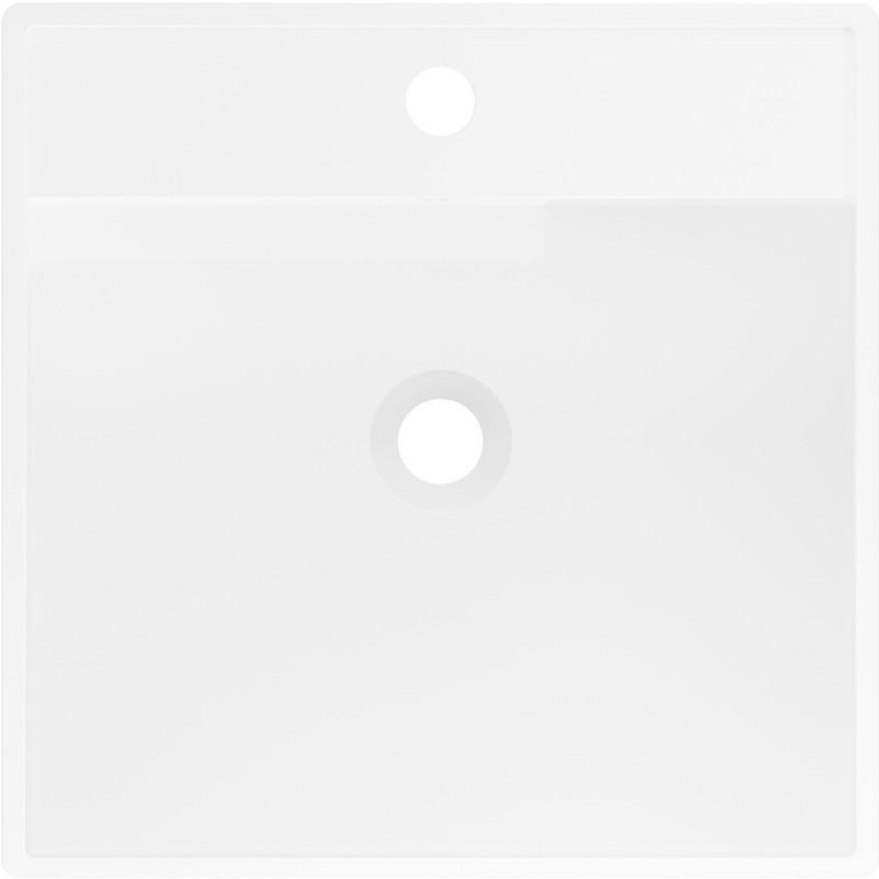 Mexen Belen szabadon álló mosdókagyló konglomerátumból 45 x 45 cm, fehér matt - 26604500