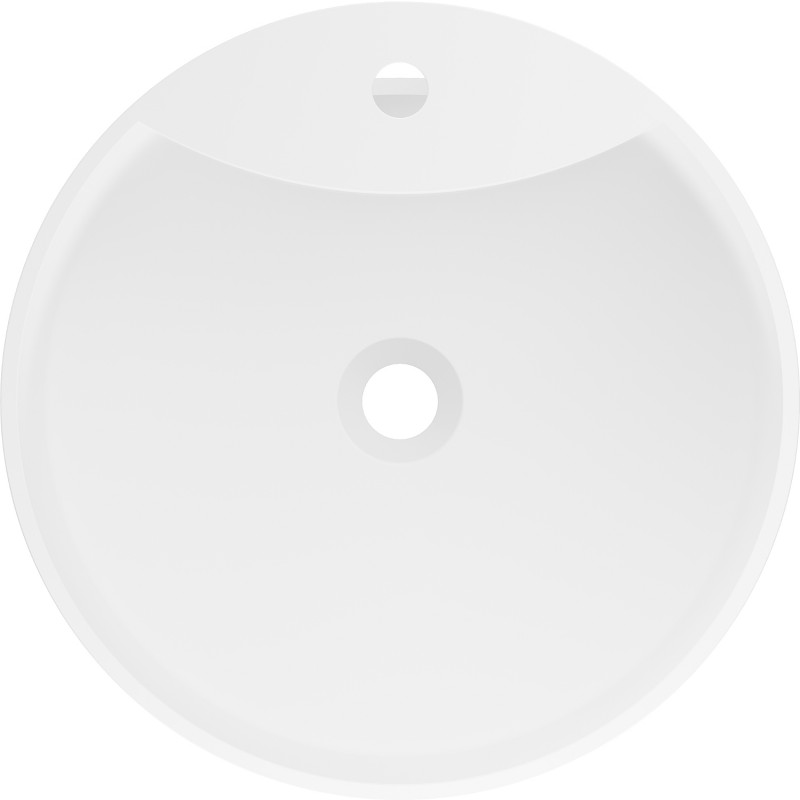 Mexen Onyx-02 szabadon álló mosdókagyló konglomerátumból 45 x 45 cm, matt fehér - 26544500