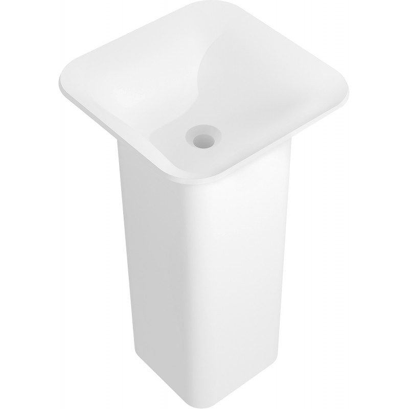 Mexen Ria lavoar independent din conglomerat 45 x 45 cm, alb mat - 26584500