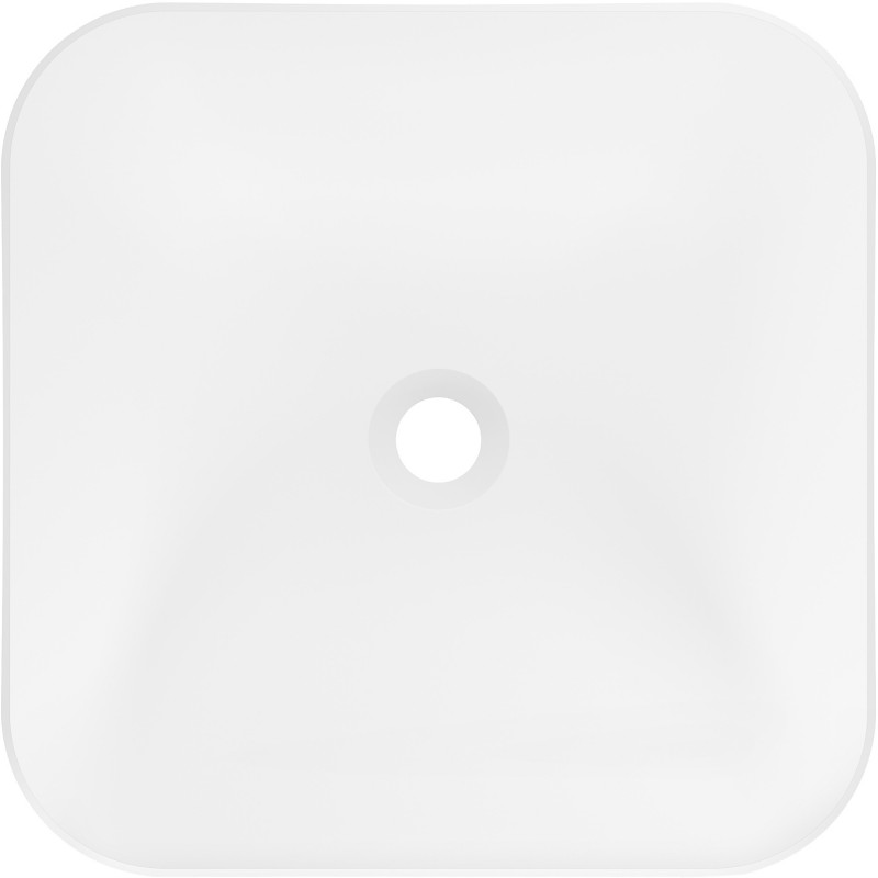 Mexen Ria szabadon álló mosdó konglomerátumból 45 x 45 cm, fehér matt - 26584500