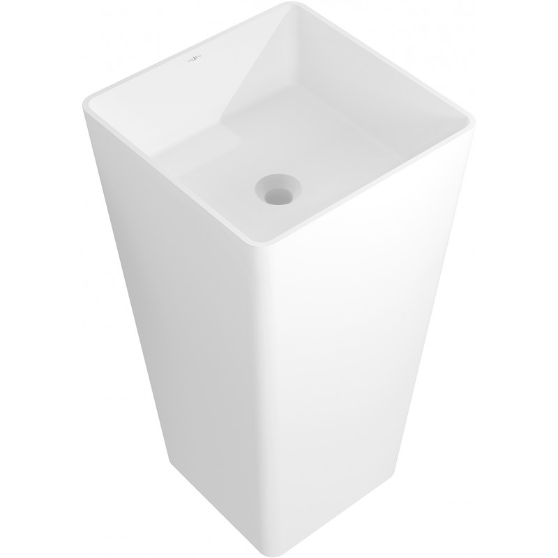 Mexen Adora lavoar independent din conglomerat 45 x 45 cm, alb mat - 26564500
