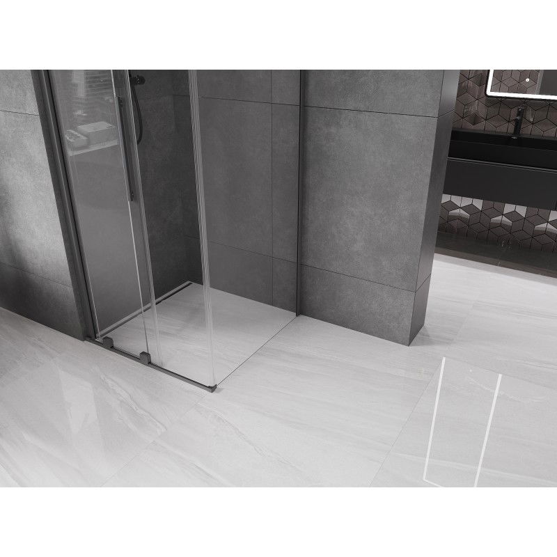 Mexen Velar cabină de duș culisantă 90 x 90 cm, transparent, metal armat - 871-090-090-01-95