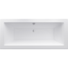 Mexen Cube cada dreptunghiulară 170 x 80 cm cu panou, albă - 55051708000X