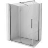 Mexen Velar cabină de duș culisantă 160 x 90 cm, transparentă, metal pistol - 871-160-090-01-95