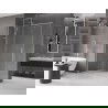 Mexen Velar tolóajtós zuhanykabin 160 x 80 cm, átlátszó, csiszolt nikkel - 871-160-080-01-97