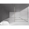 Mexen Velar 140 x 70 cm-es tolóajtós zuhanykabin, átlátszó, polírozott nikkel - 871-140-070-01-97