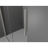 Mexen Velar 140 x 70 cm-es tolóajtós zuhanykabin, átlátszó, polírozott nikkel - 871-140-070-01-97