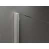Mexen Velar 140 x 70 cm-es tolóajtós zuhanykabin, átlátszó, polírozott nikkel - 871-140-070-01-97