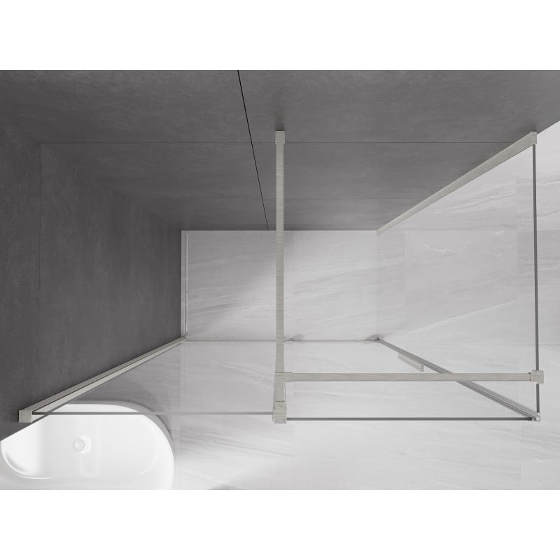 Mexen Velar cabină de duș glisantă 150 x 90 cm, transparentă, nichel periat - 871-150-090-01-97