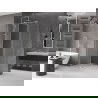 Mexen Velar tolóajtós zuhanykabin 100 x 120 cm, átlátszó, csiszolt nikkel - 871-100-120-01-97