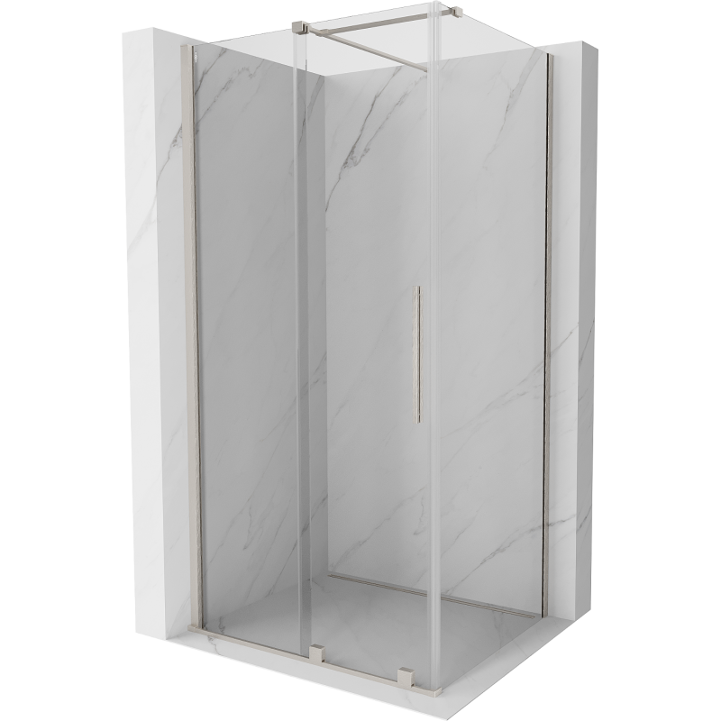 Mexen Velar cabină de duș glisantă 110 x 85 cm, transparentă, nichel periat - 871-110-085-01-97