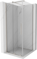 Mexen Velar tolóajtós zuhanykabin 110 x 110 cm, áttetsző, polírozott nikkel - 871-110-110-01-97
