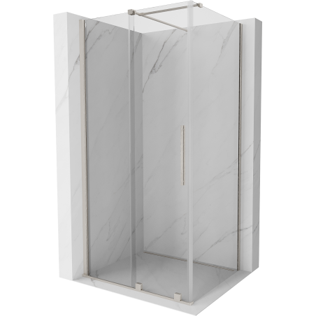 Mexen Velar tolóajtós zuhanyfülke 120 x 80 cm, átlátszó, polírozott nikkel - 871-120-080-01-97