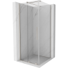 Mexen Velar zuhanykabin tolóajtóval 120 x 120 cm, átlátszó, kefélt nikkel - 871-120-120-01-97
