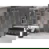 Mexen Velar tolóajtós zuhanykabin 130 x 80 cm, átlátszó, csiszolt nikkel - 871-130-080-01-97