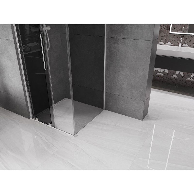 Mexen Velar cabină de duș glisantă 110 x 110 cm, grafit, crom - 871-110-110-41-01