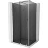Mexen Velar cabină de duș cu uși glisante 100 x 90 cm, grafit, crom - 871-100-090-41-01