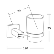 Mexen Vane fogkefe tartó, arany - 7020938-50