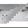 Mexen Flat cadă pentru duș dreptunghiulară slim 120 x 80 cm, Albă, sifon Neagră - 40108012B
