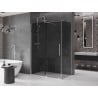 Mexen Velar tolóajtós zuhanykabin 140 x 85 cm, grafit, króm - 871-140-085-41-01