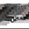 Mexen Velar tolóajtós zuhanykabin 140 x 80 cm, grafit, króm - 871-140-080-41-01