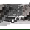Mexen Velar tolóajtós zuhanykabin 140 x 90 cm, grafit, króm - 871-140-090-41-01