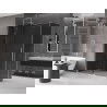 Mexen Velar tolóajtós zuhanykabin 150 x 85 cm, grafit, króm - 871-150-085-41-01