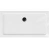 Mexen Flat cadă pentru duș dreptunghiulară slim 130 x 70 cm, Albă, sifon Neagră - 40107013B