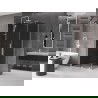 Mexen Velar cabină de duș culisantă 100 x 85 cm, grafit, alb - 871-100-085-41-20