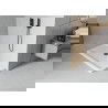 Mexen Flat cadă pentru duș dreptunghiulară slim 120 x 70 cm, Albă, sifon Neagră - 40107012B