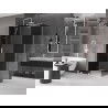 Mexen Velar cabină de duș culisantă 100 x 85 cm, grafit, alb - 871-100-085-41-20