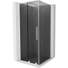 Mexen Velar zuhanykabin tolóajtóval 100 x 100 cm, grafit, fehér - 871-100-100-41-20