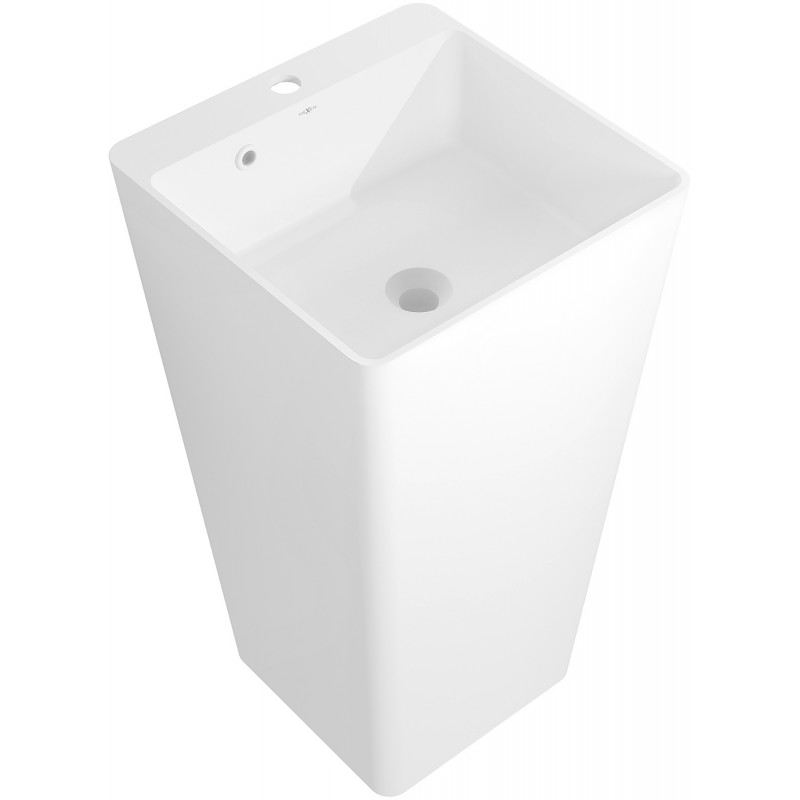 Mexen Neva lavoar independent din conglomerat 45 x 45 cm, alb mat - 26614500