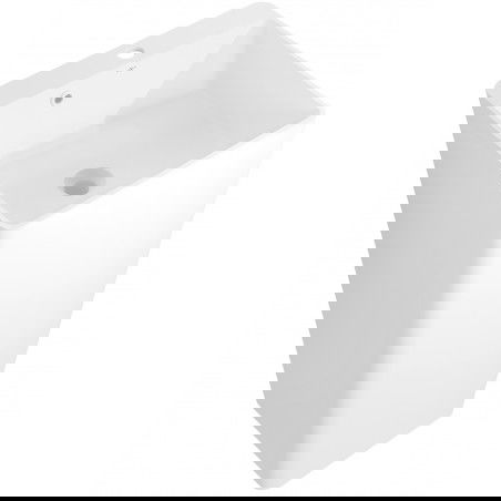 Mexen Neva chiuvetă de sine stătătoare din conglomerat 45 x 45 cm, alb mat - 26614500