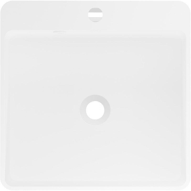 Mexen Neva chiuvetă de sine stătătoare din conglomerat 45 x 45 cm, alb mat - 26614500
