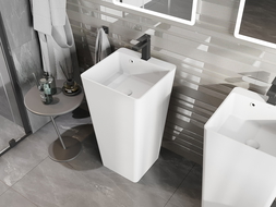 Mexen Neva lavoar independent din conglomerat 45 x 45 cm, alb mat - 26614500