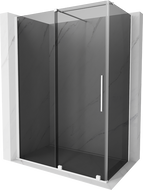 Mexen Velar cabina de duș glisantă 140 x 85 cm, grafit, alb - 871-140-085-41-20