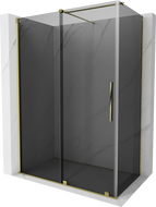 Mexen Velar cabină de duș glisantă 140 x 85 cm, grafit, auriu - 871-140-085-41-50