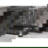 Mexen Velar cabină de duș glisantă 150 x 70 cm, grafit, auriu - 871-150-070-41-50