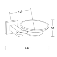 Mexen Vane szappantartó, króm - 7020939-00