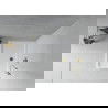 Mexen Flat téglalap alakú slim zuhanytálca  120 x 90 cm, Fehér, szifon Arany - 40109012G