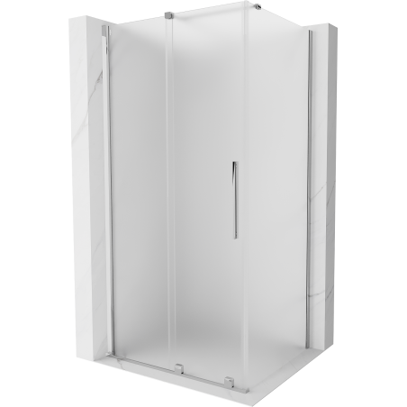 Mexen Velar cabină de duș glisantă 110 x 100 cm, satin, crom - 871-110-100-31-01
